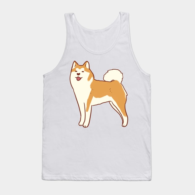 japanese akita art Tank Top by Mayarart